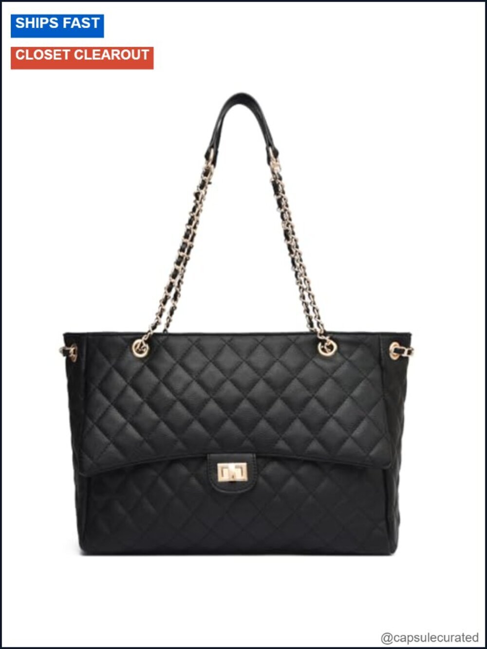Quilted Satchel Tote Bag for Women, Designer Shoulder Handbag Leather Crossbody